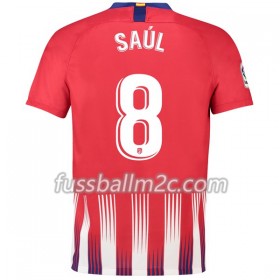 Fußballtrikots Atlético Madrid Saul 8 Heim Trikotsatz 2018-2019